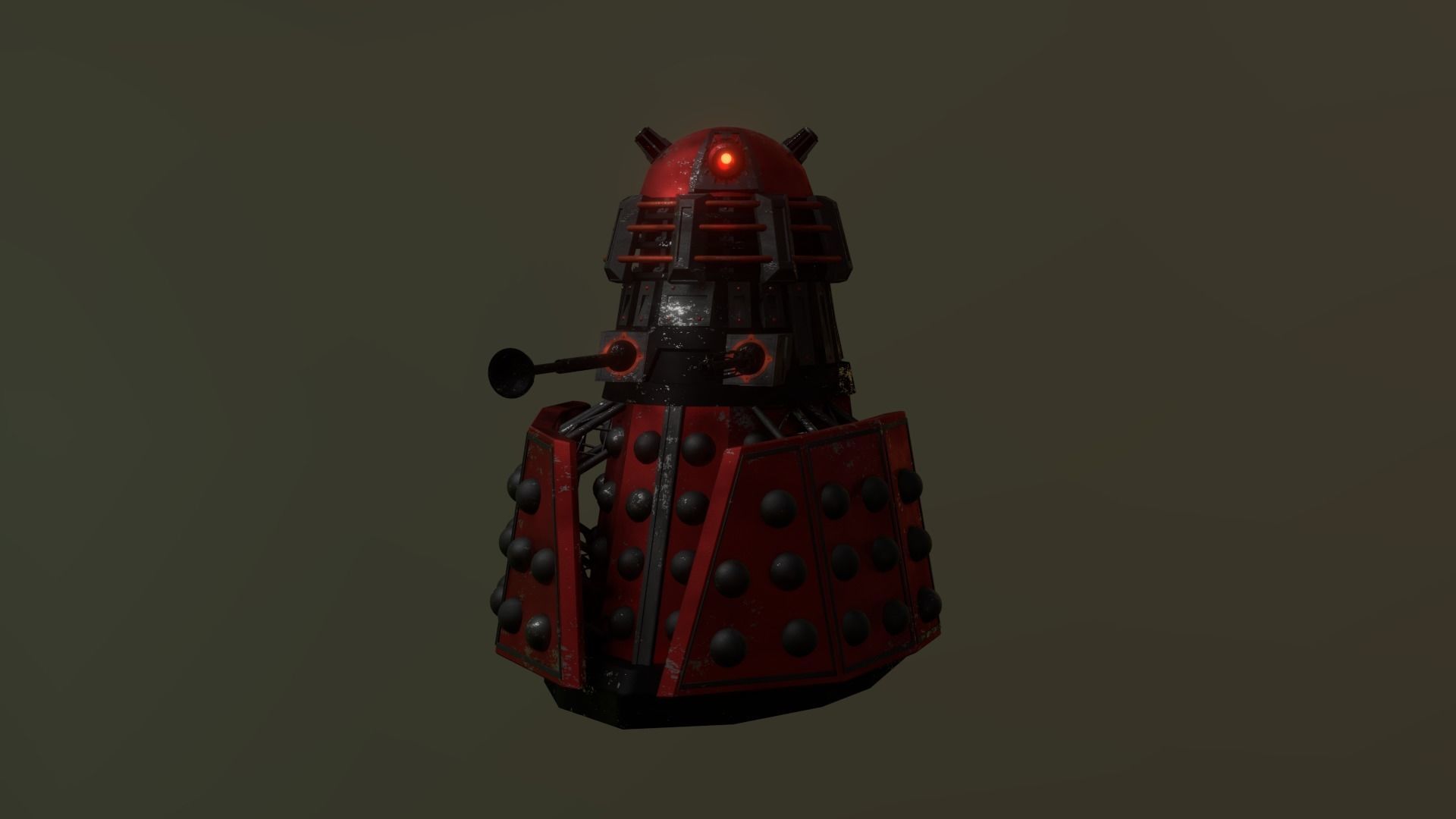 STEAMPUNK - ROYAL GUARD DALEK PACK - Rogue Film Productions Low-poly 3D model_7