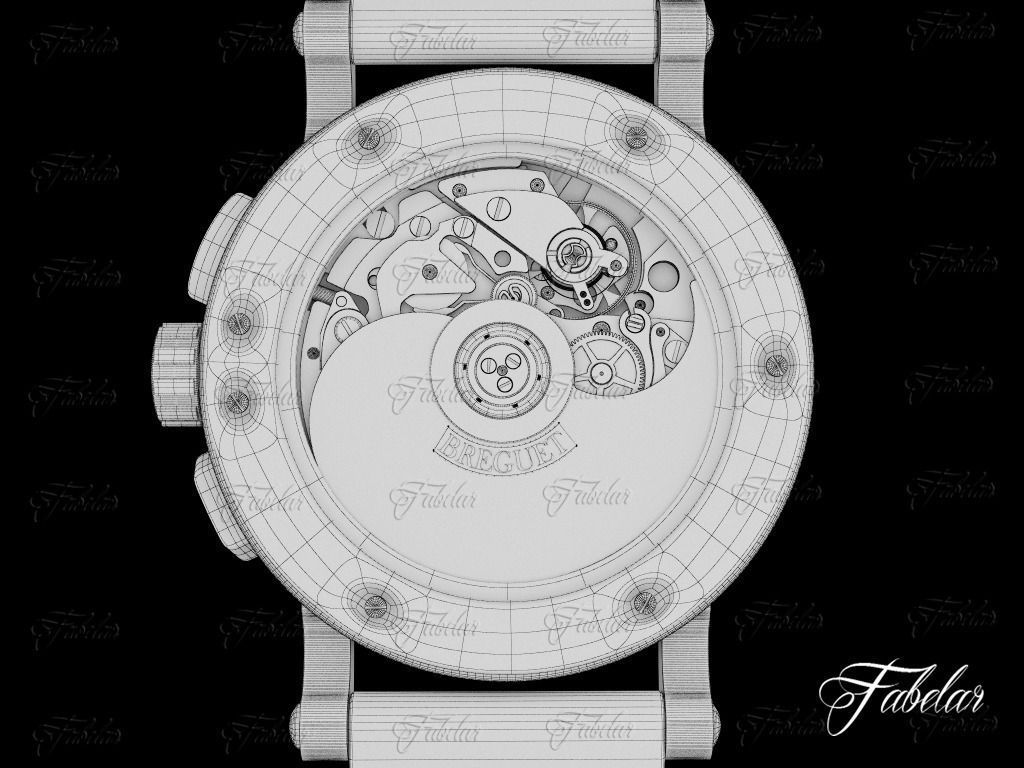 Watch mechanism 3D model_6