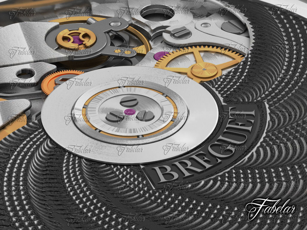 Watch mechanism 3D model_5