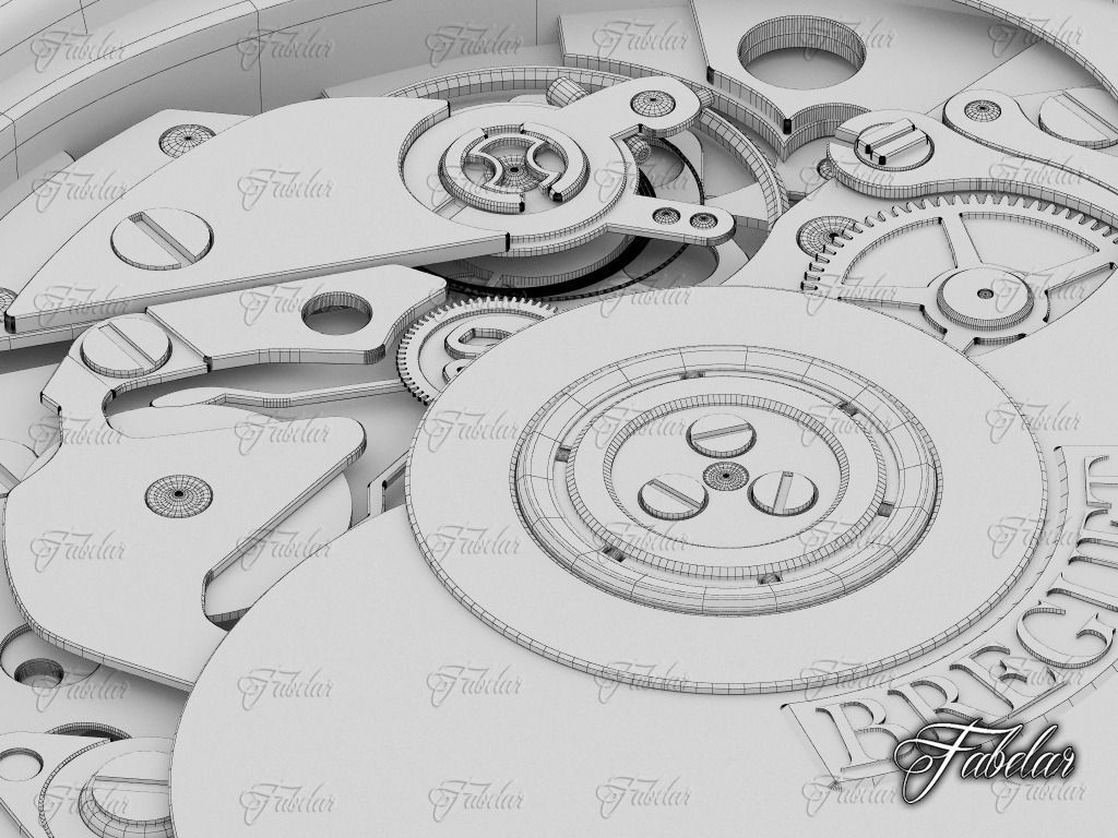 Watch mechanism 3D model_10