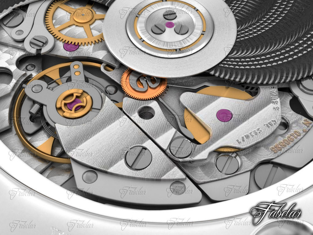 Watch mechanism 3D model_3