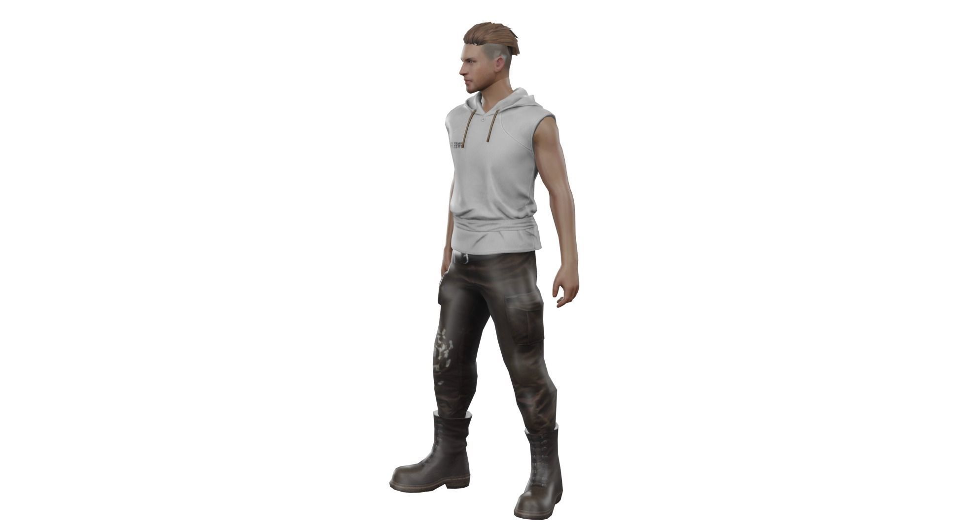 Adam - Free Fire 3D Model Download -  Primis 3D Model 3D model_4