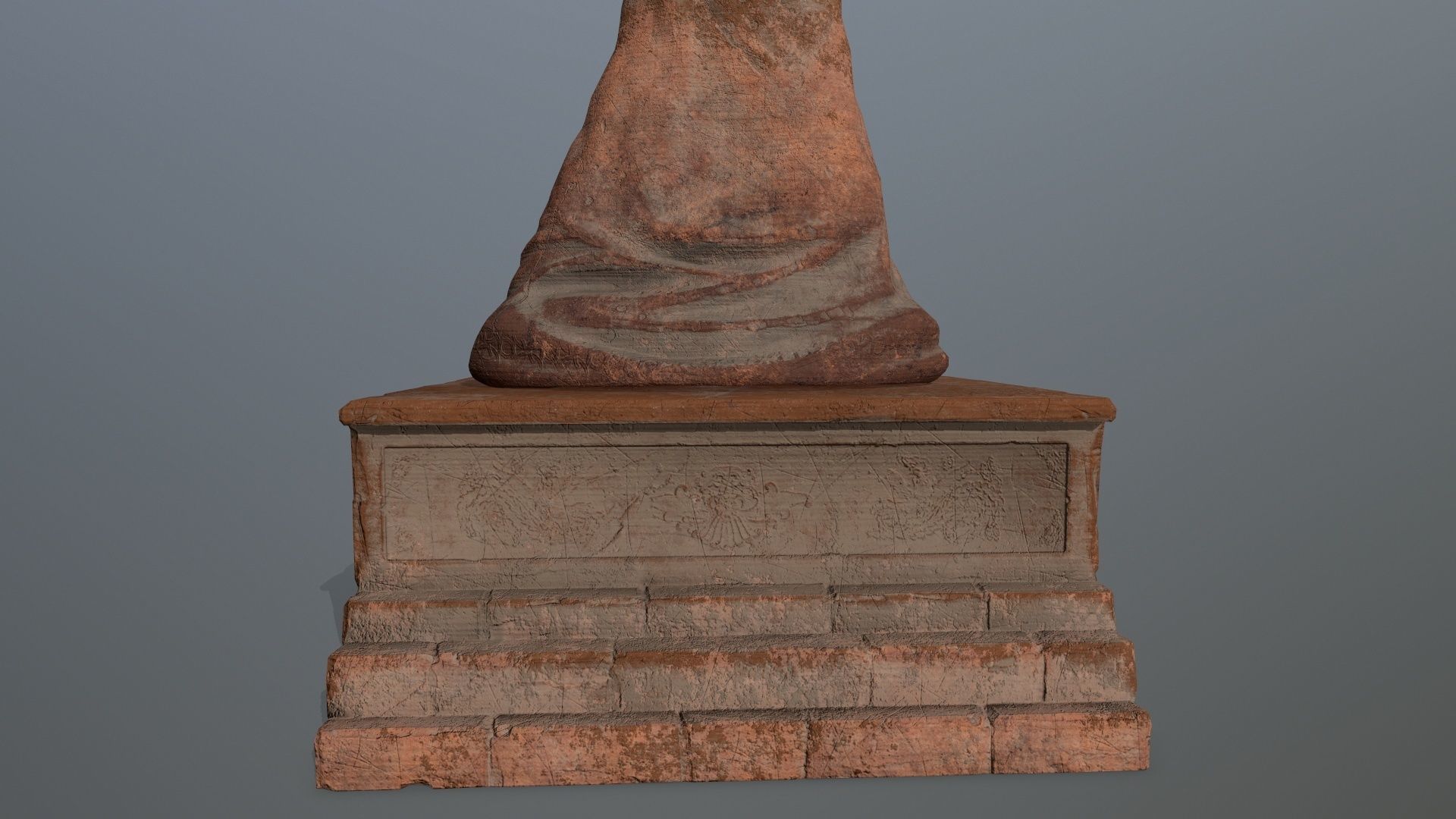 statue lord of rings Low-poly 3D model_10