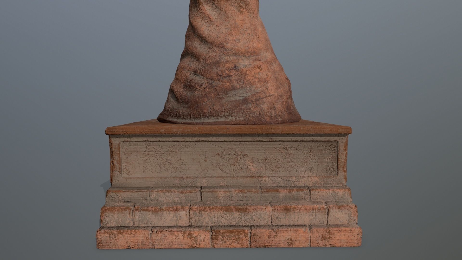 statue lord of rings Low-poly 3D model_8