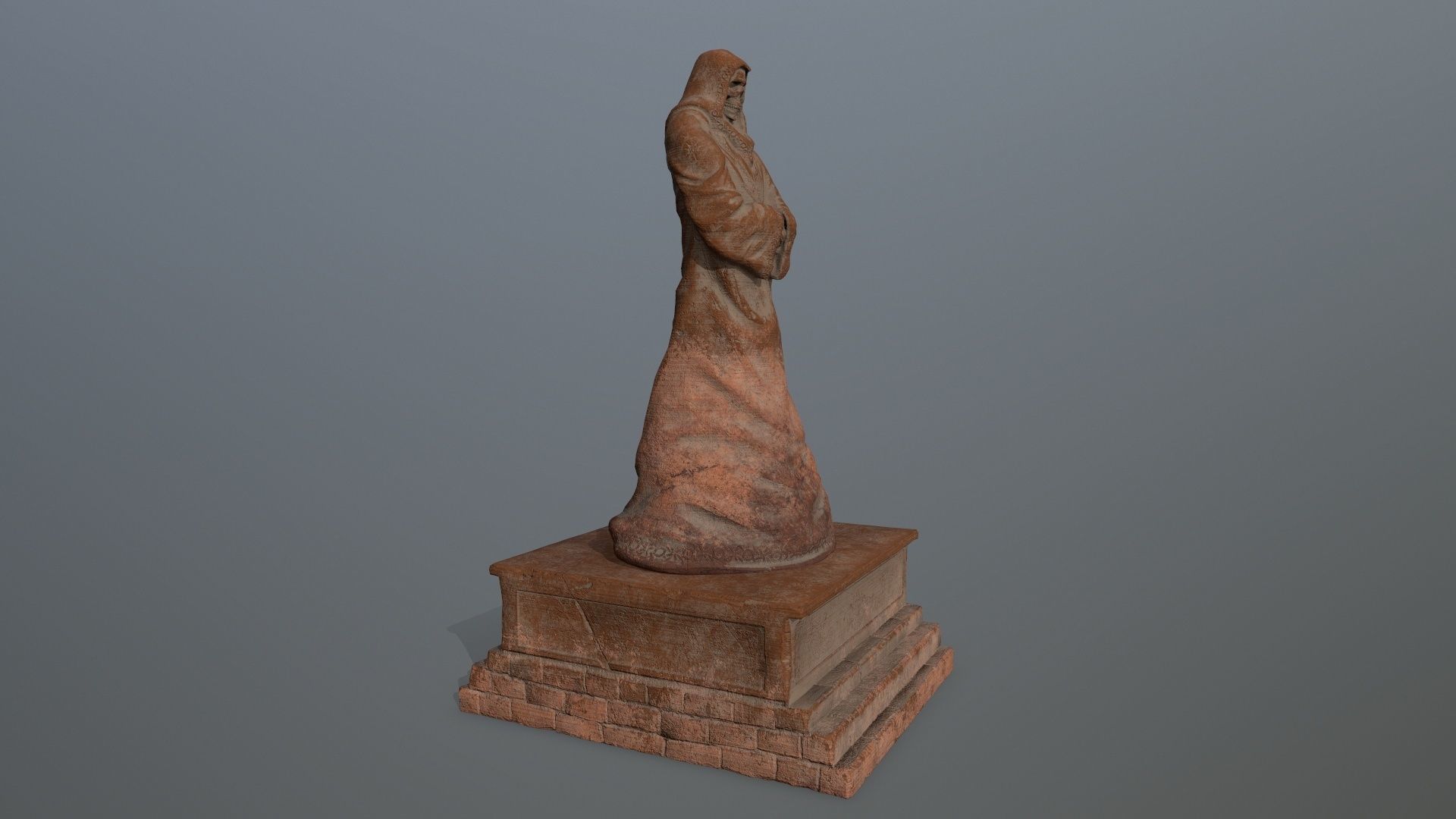 statue lord of rings Low-poly 3D model_5