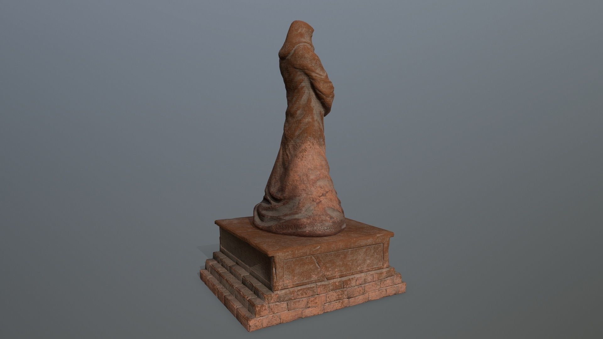statue lord of rings Low-poly 3D model_4