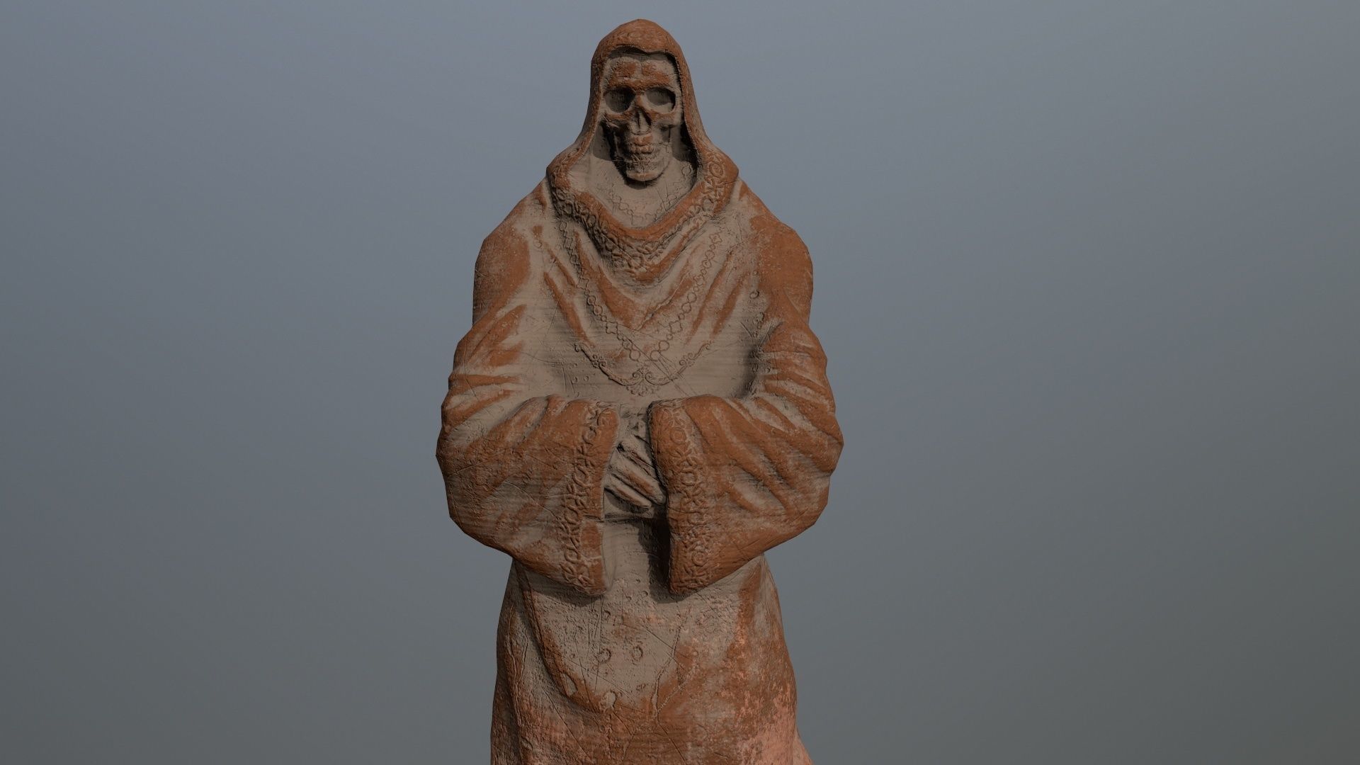 statue lord of rings Low-poly 3D model_7