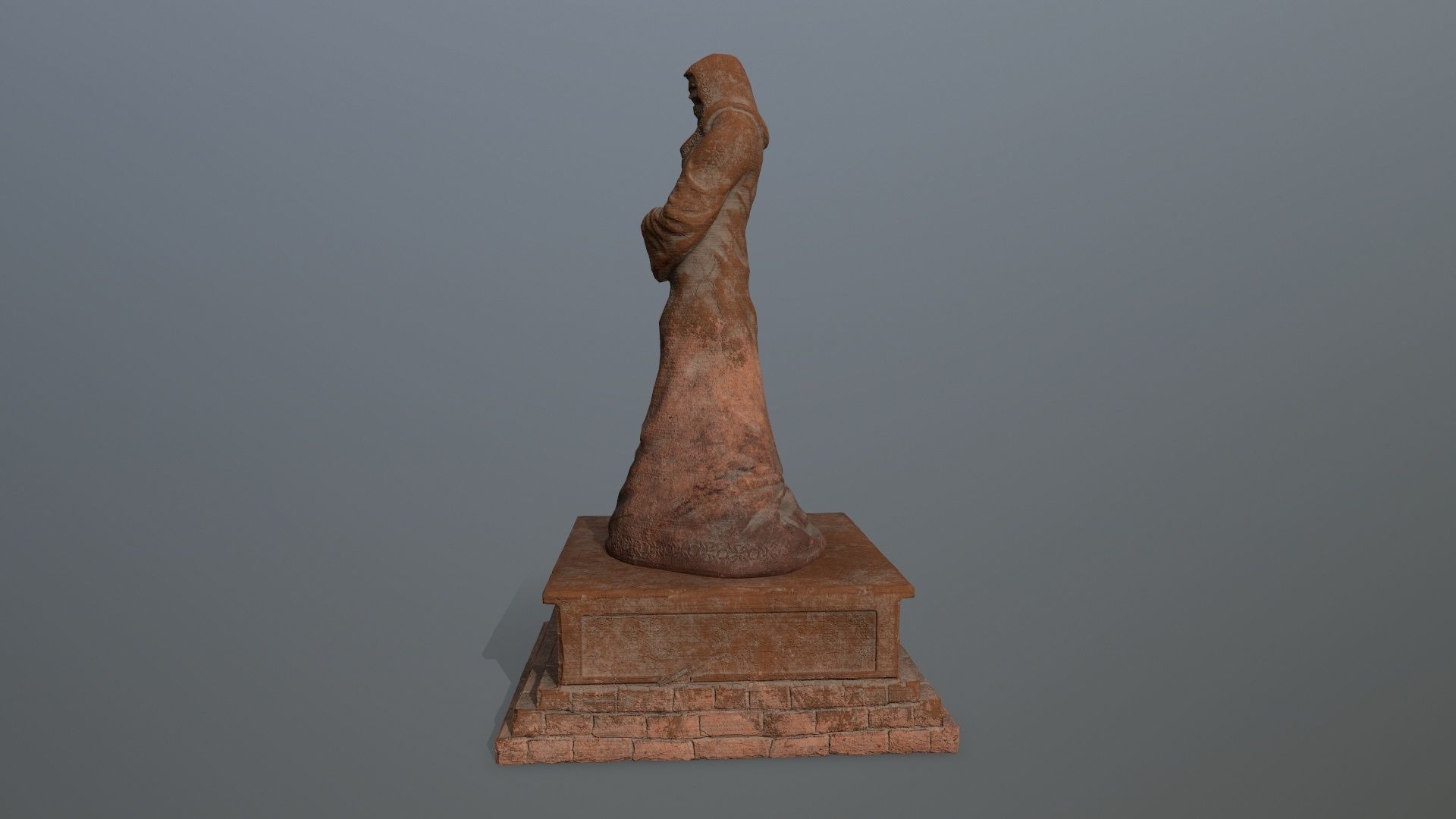 statue lord of rings Low-poly 3D model_2