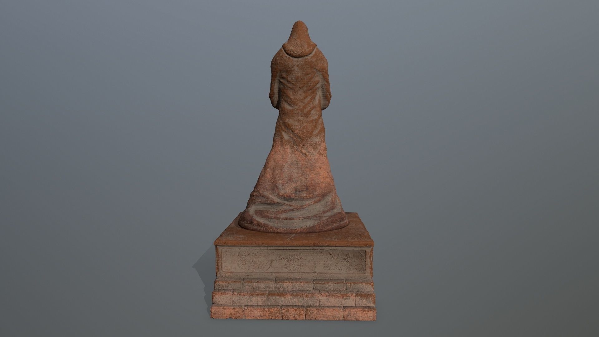 statue lord of rings Low-poly 3D model_3