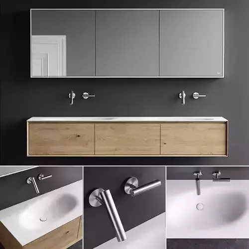 Falper Shape Evo Vanity Unit Set 3 3D model
