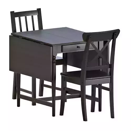  INGATORP Drop-leaf table and chairs