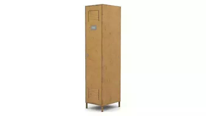 Yellow Metal Locker