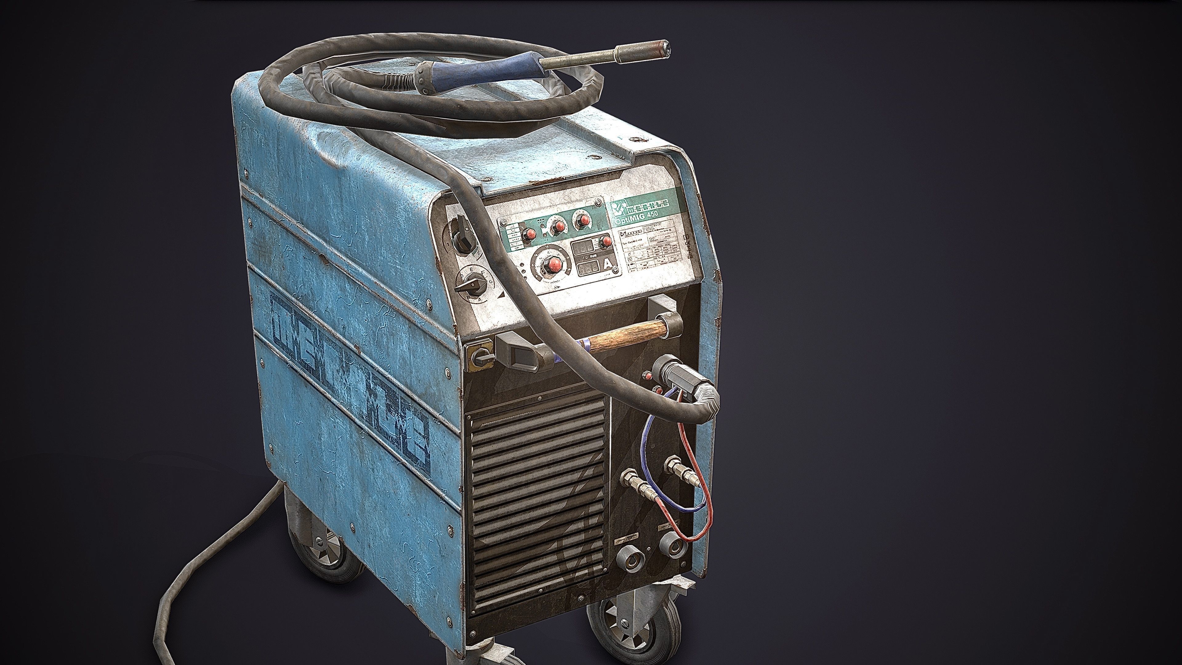 Welding Machine Low-poly 3D model_5