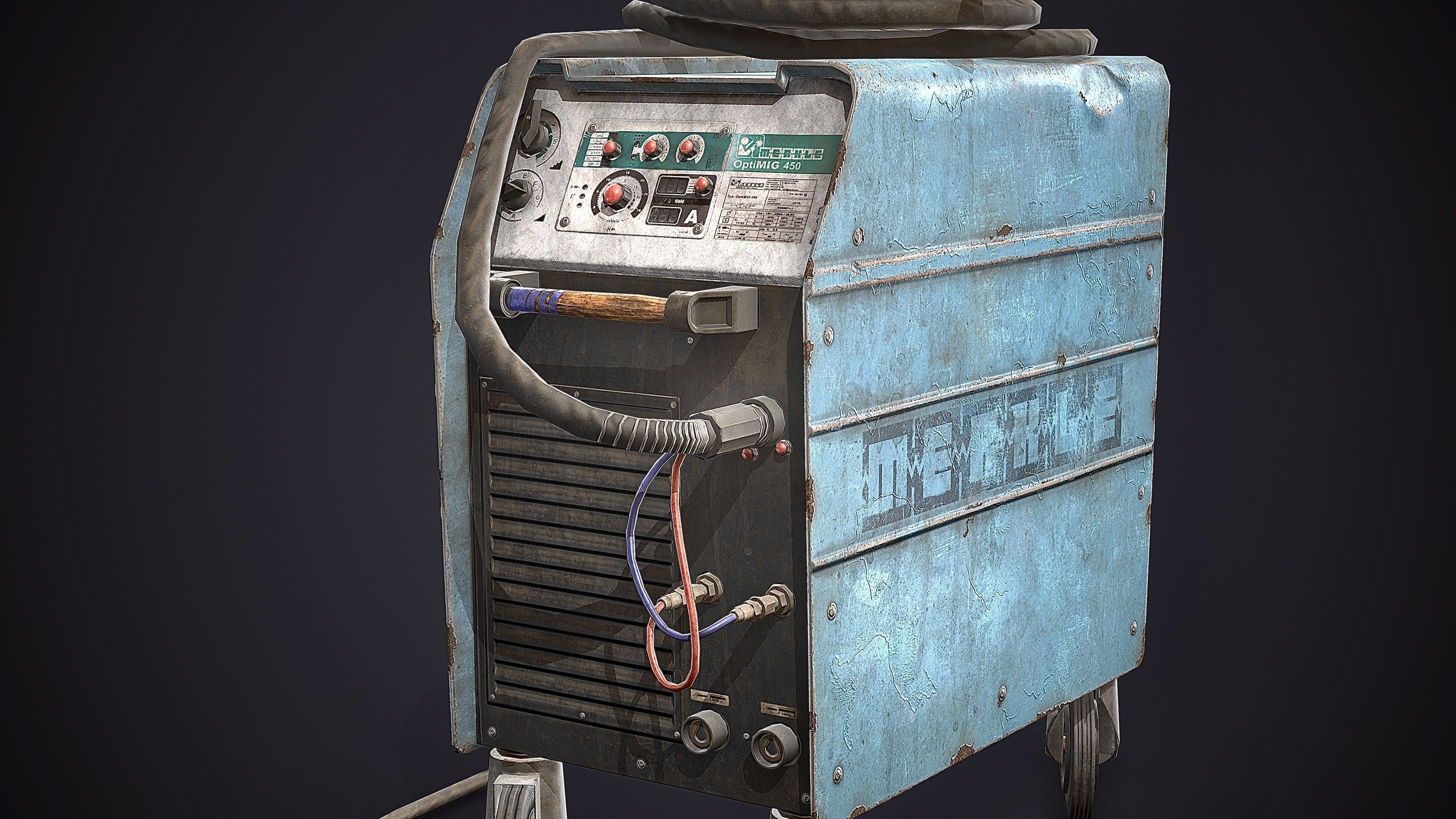 Welding Machine Low-poly 3D model_9