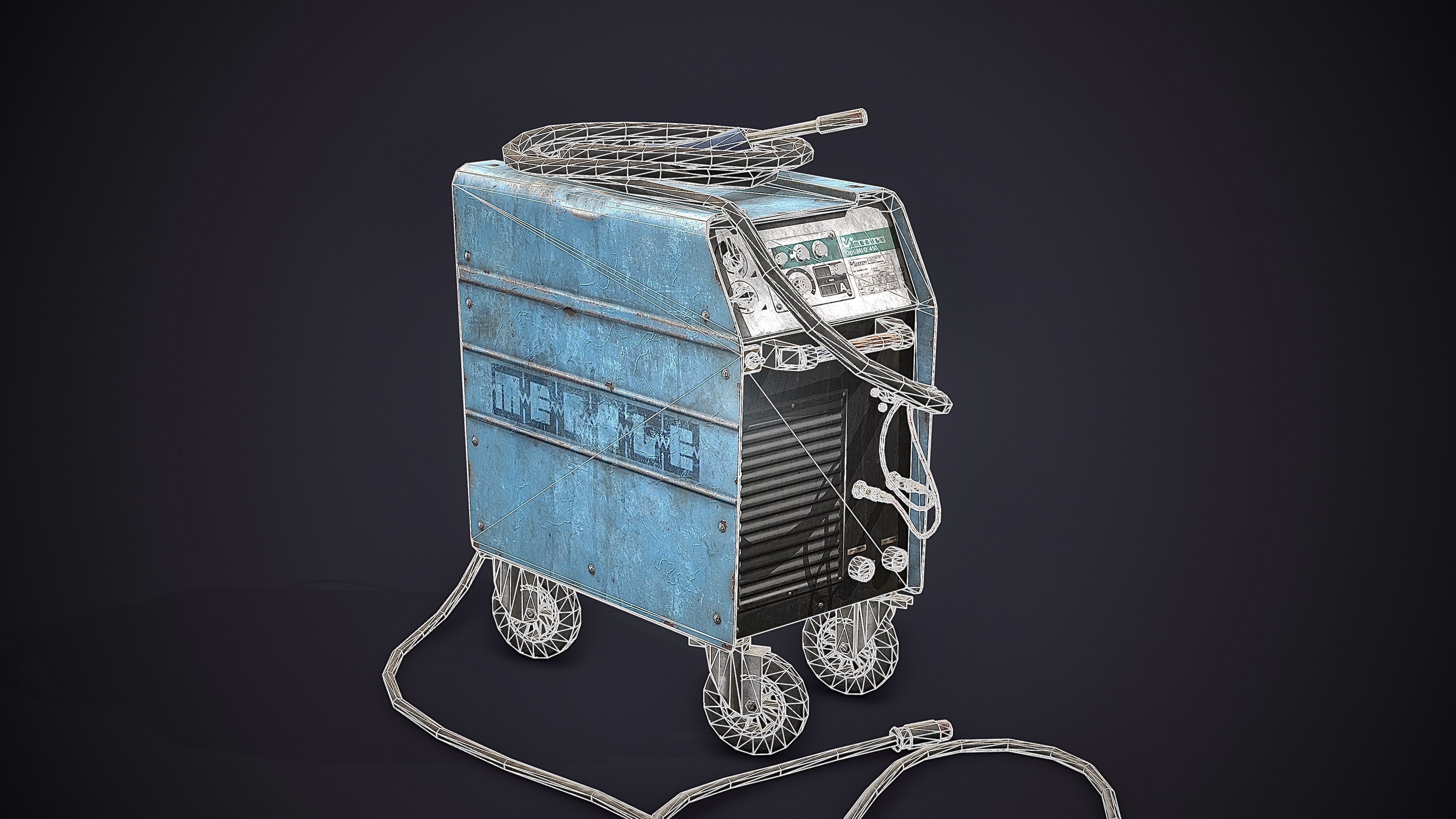 Welding Machine Low-poly 3D model_10