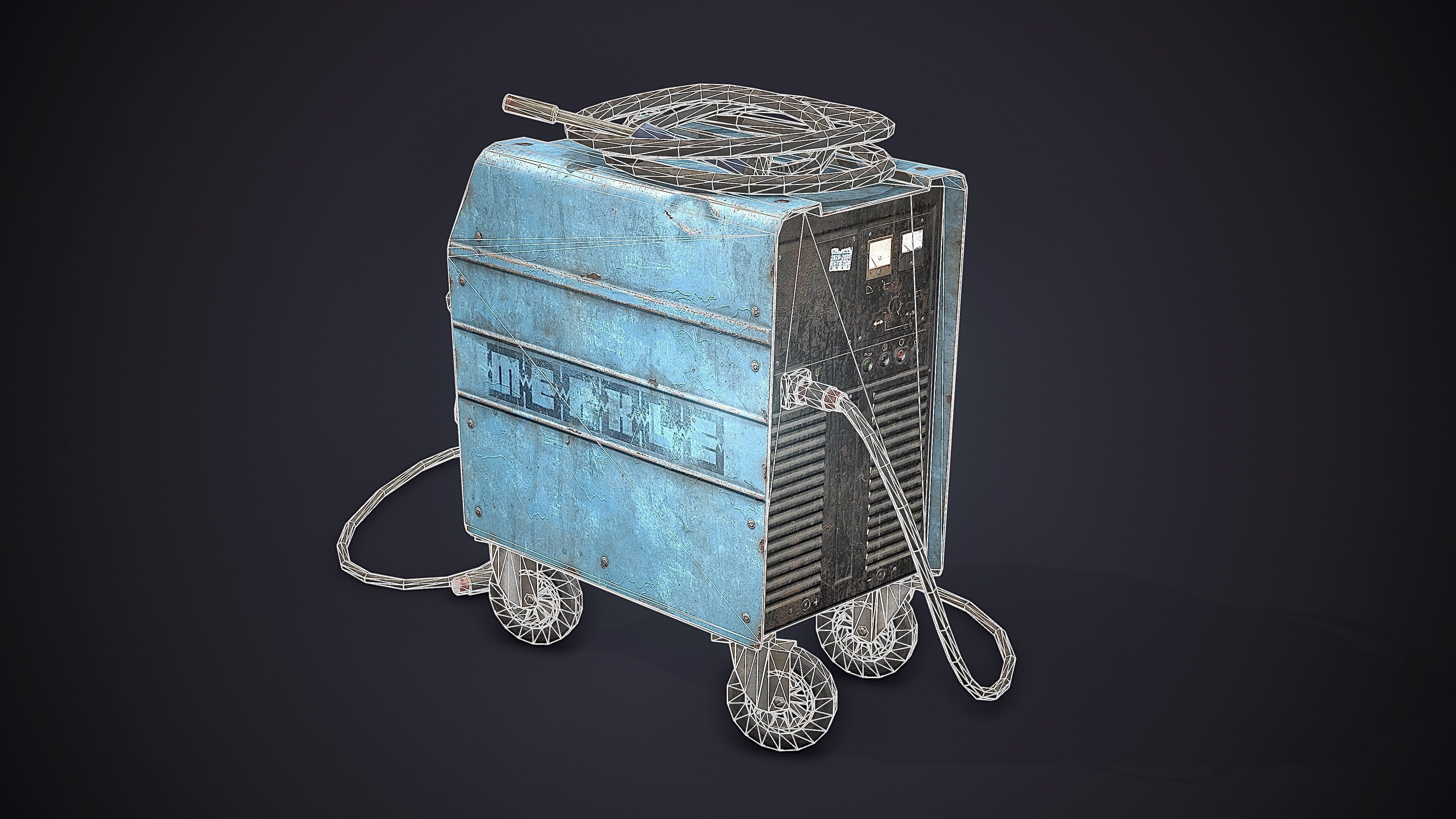 Welding Machine Low-poly 3D model_11