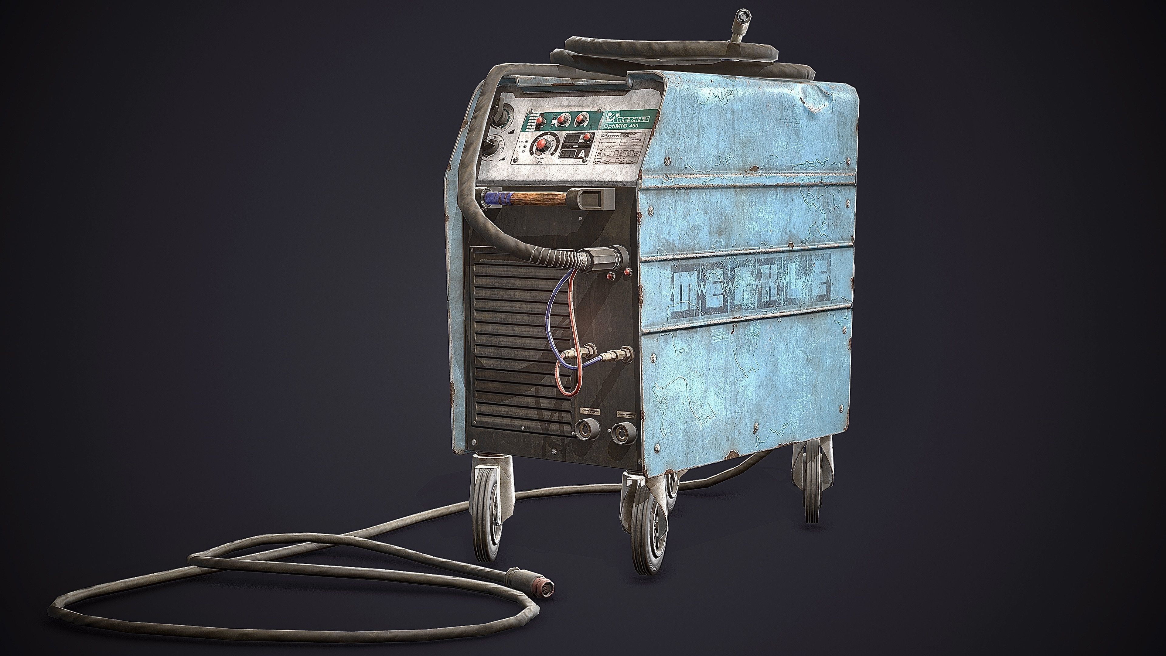 Welding Machine Low-poly 3D model_6