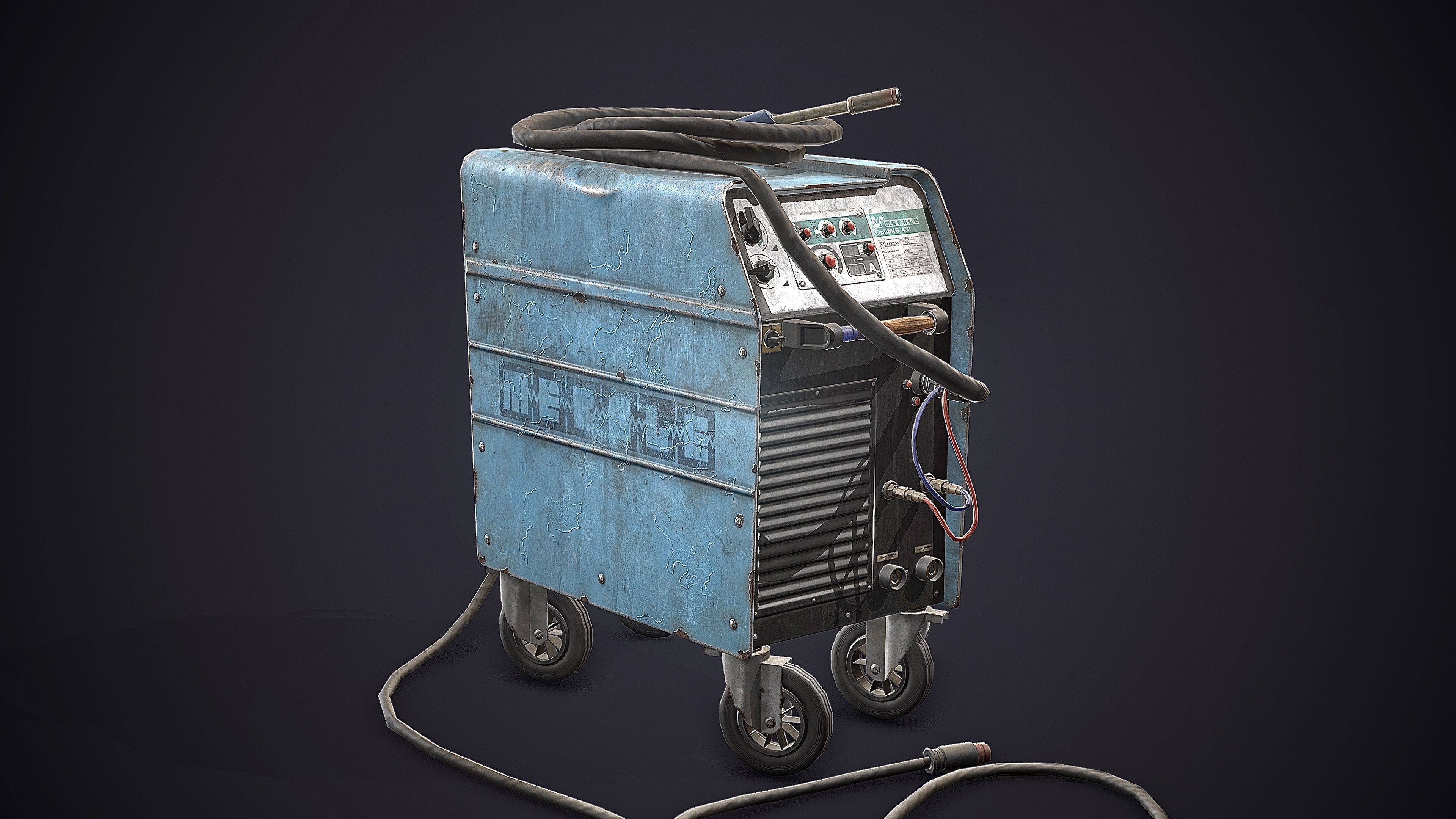 Welding Machine Low-poly 3D model_4
