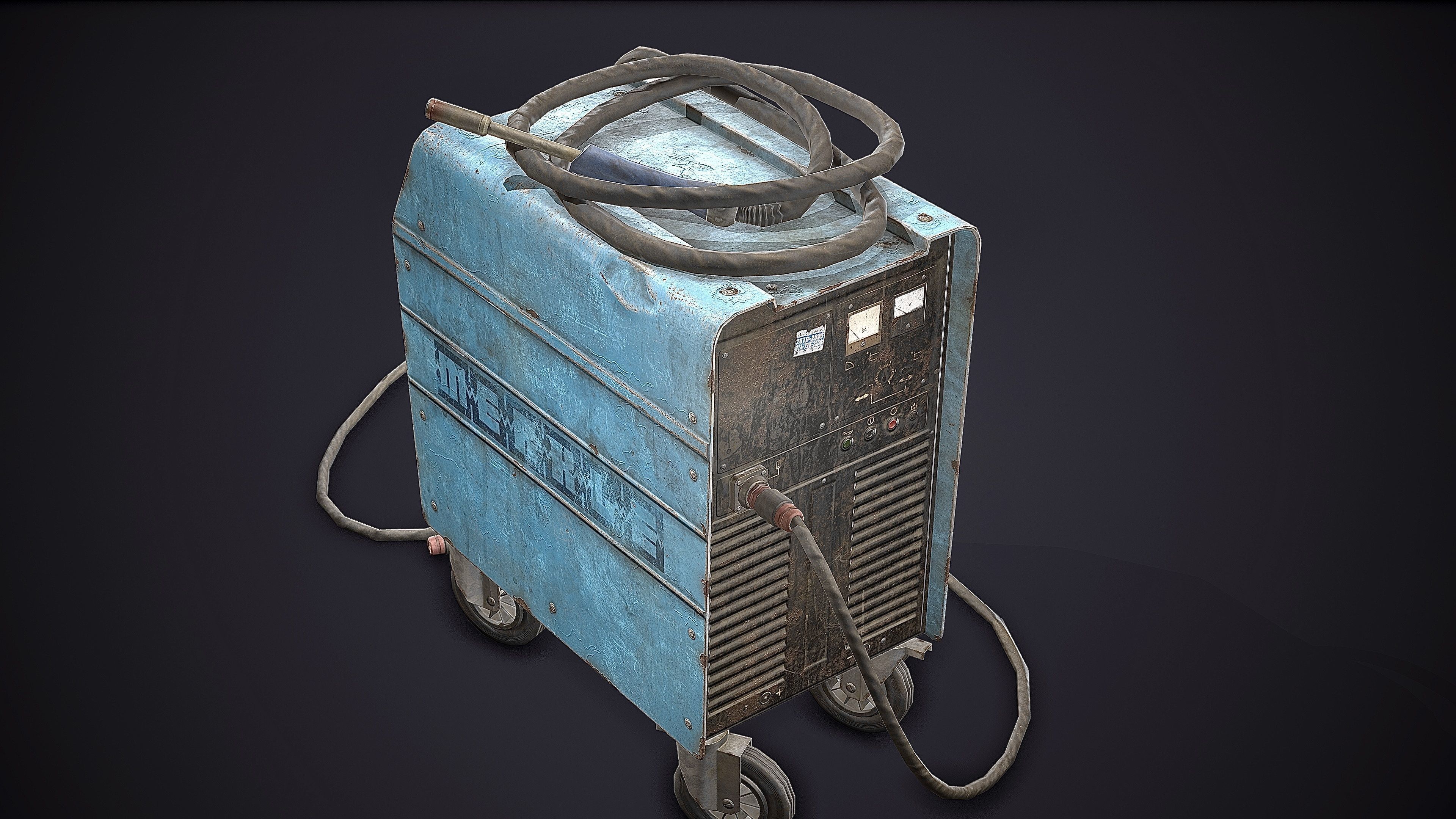 Welding Machine Low-poly 3D model_8