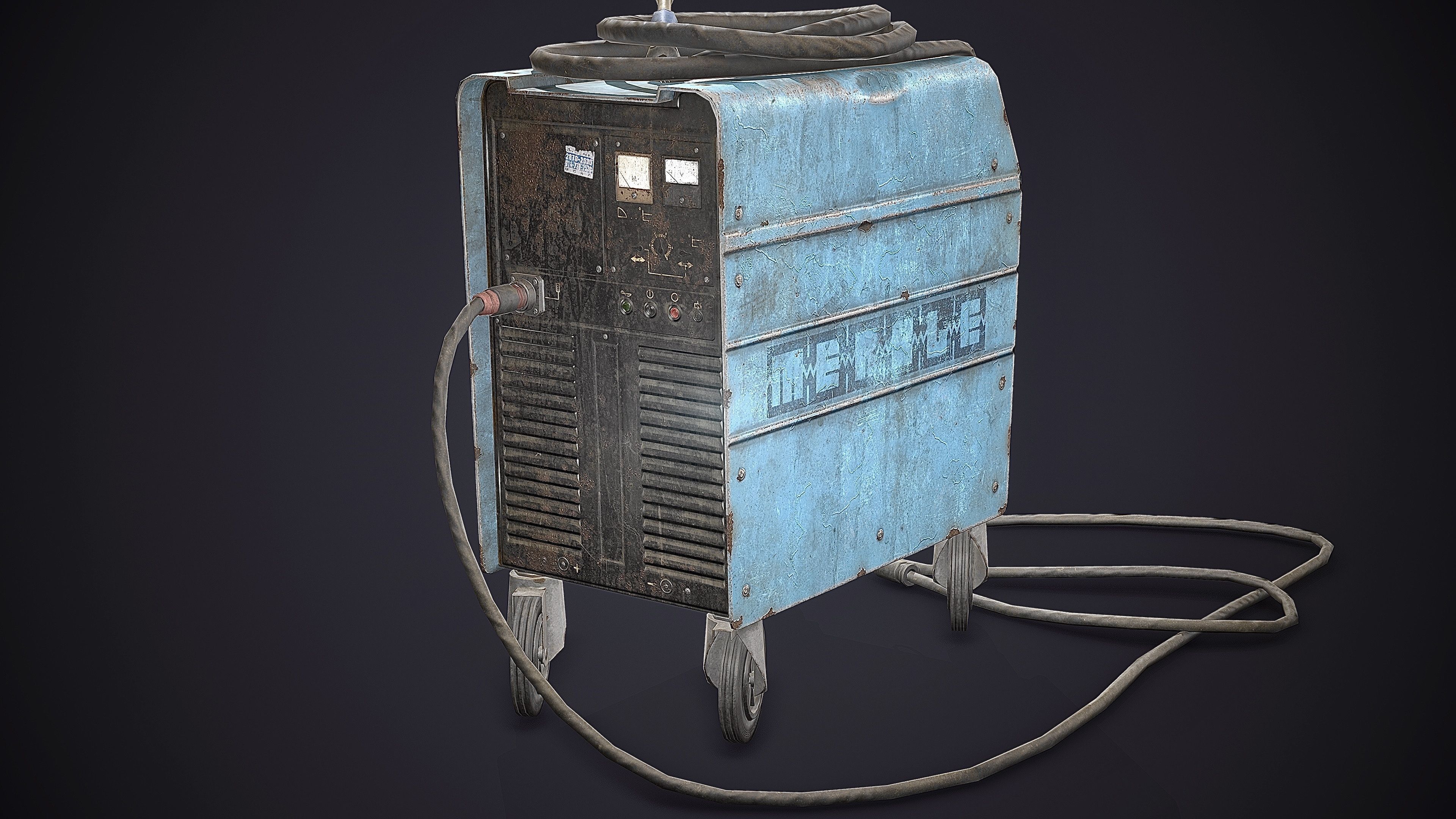 Welding Machine Low-poly 3D model_7