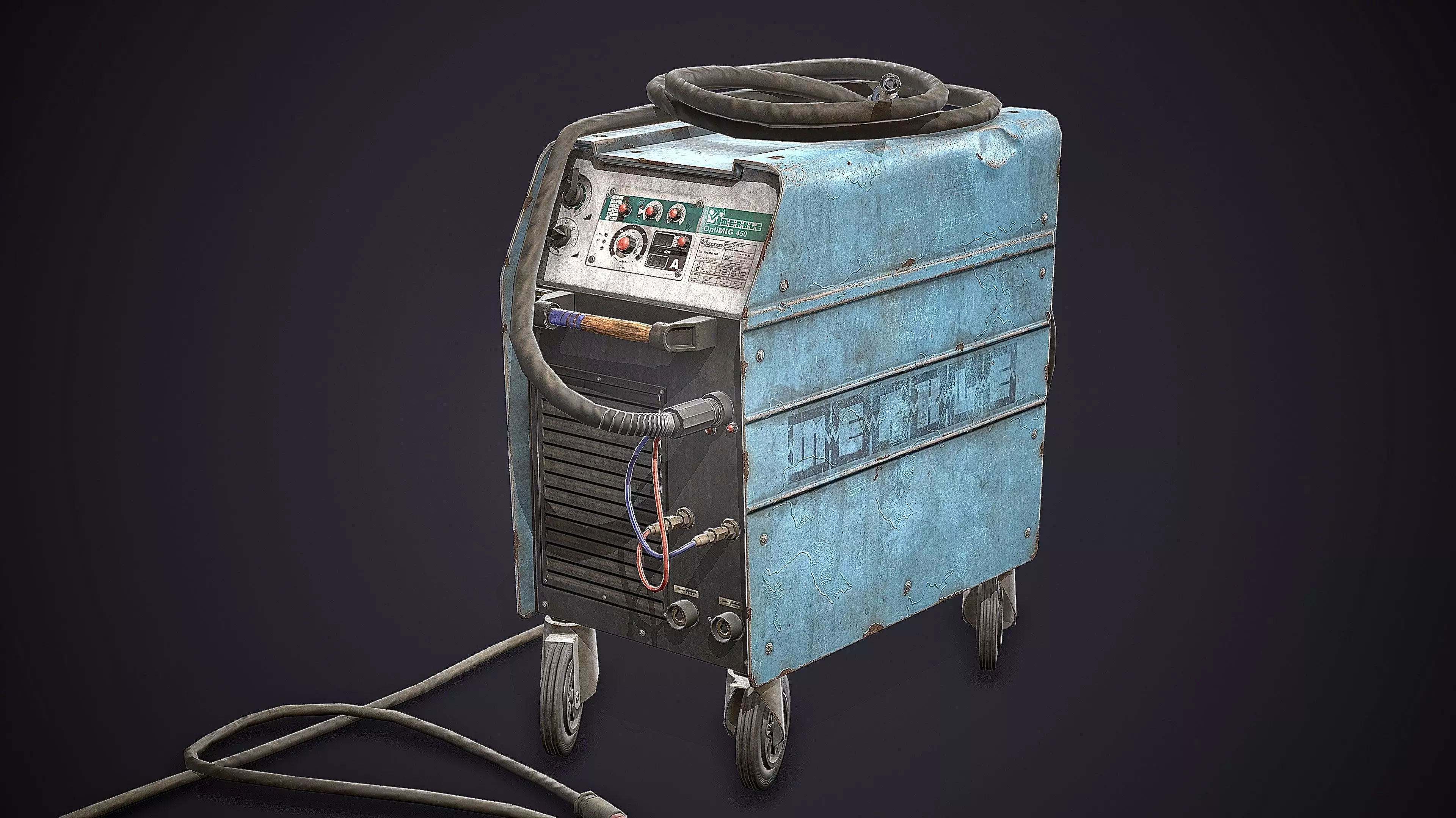 Welding Machine Low-poly 3D model_0