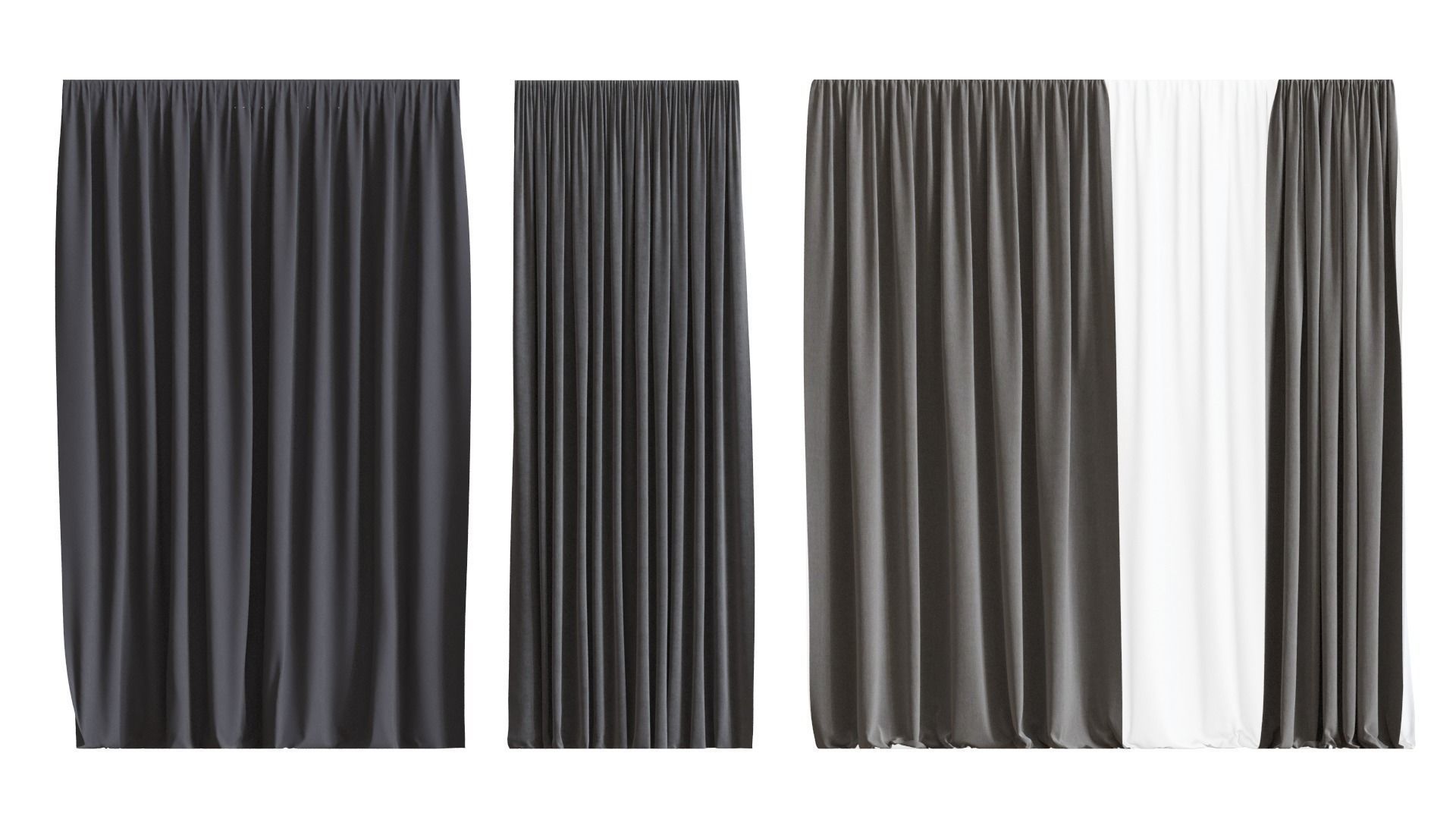 curtain set 01 3D model_7