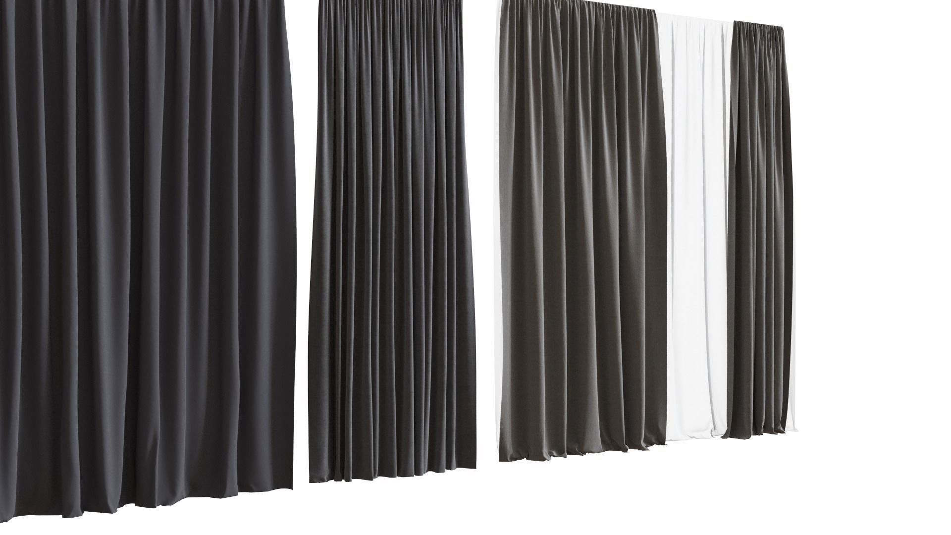 curtain set 01 3D model_11