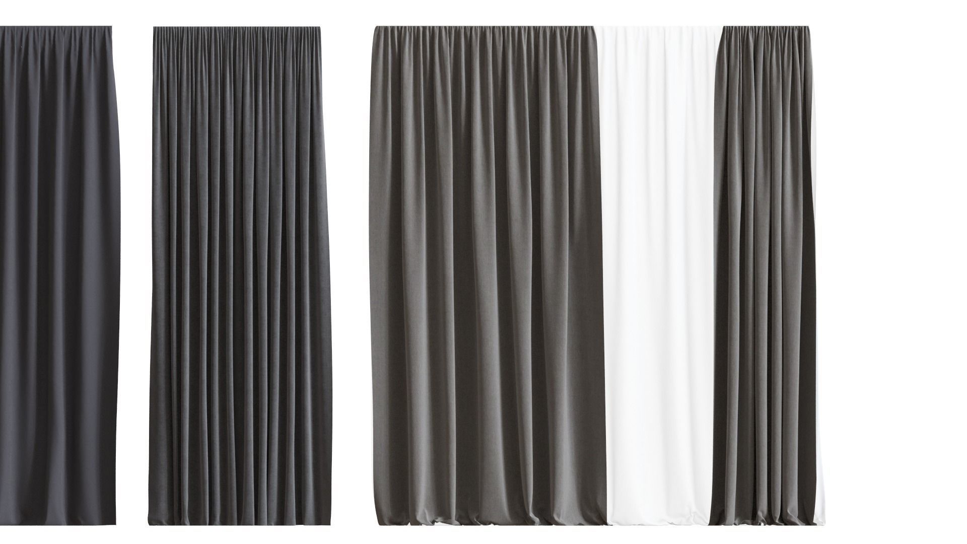 curtain set 01 3D model_9