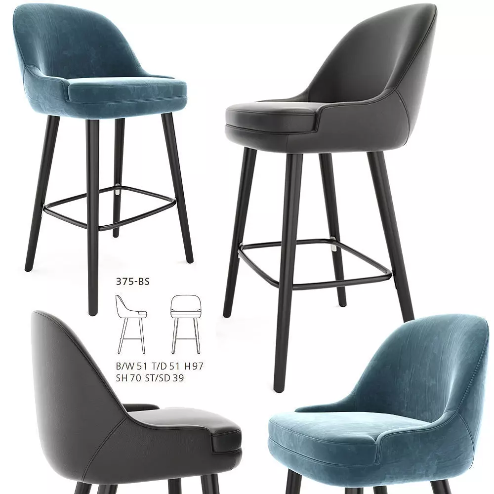 375 Couter Stool 3D model