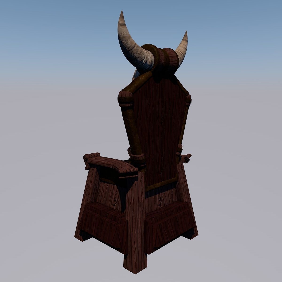 Gothic Fantasy Throne 3D model_3