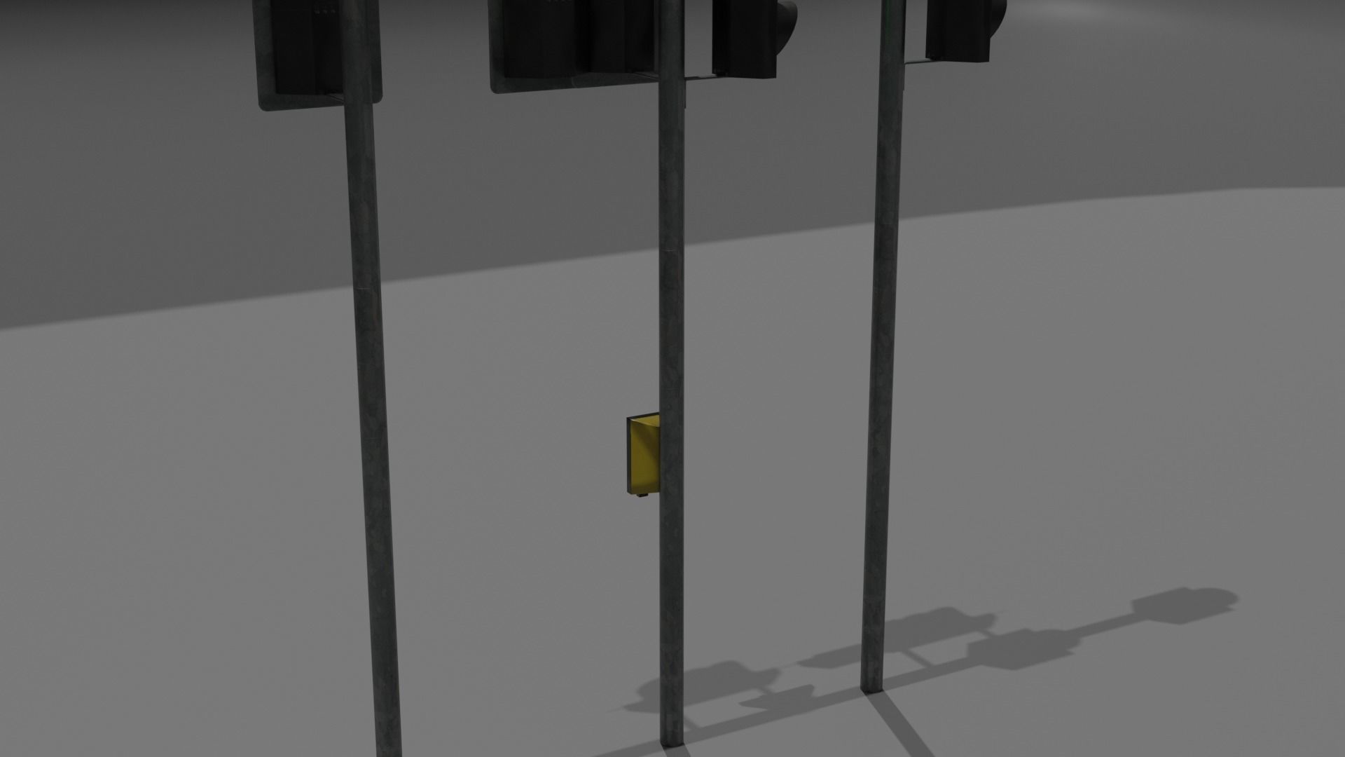 UK traffic Lights Low poly Low-poly 3D model_17