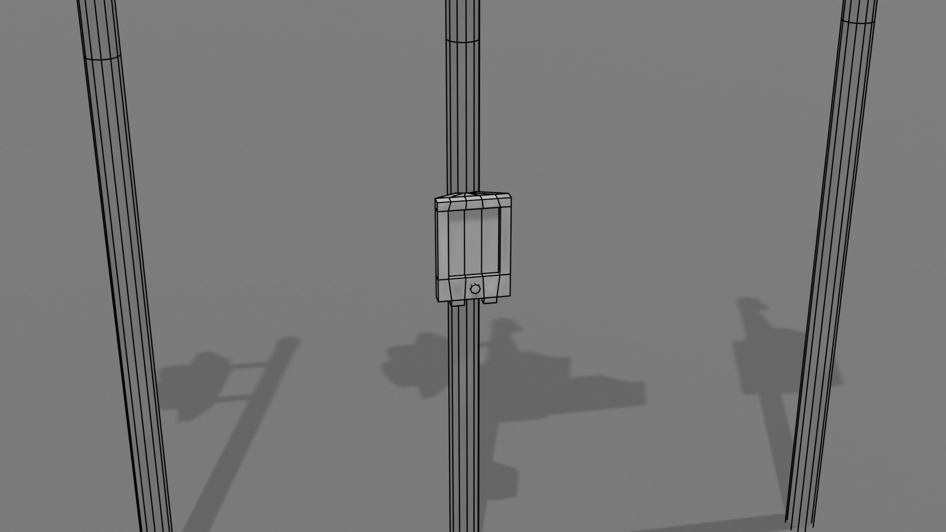 UK traffic Lights Low poly Low-poly 3D model_20