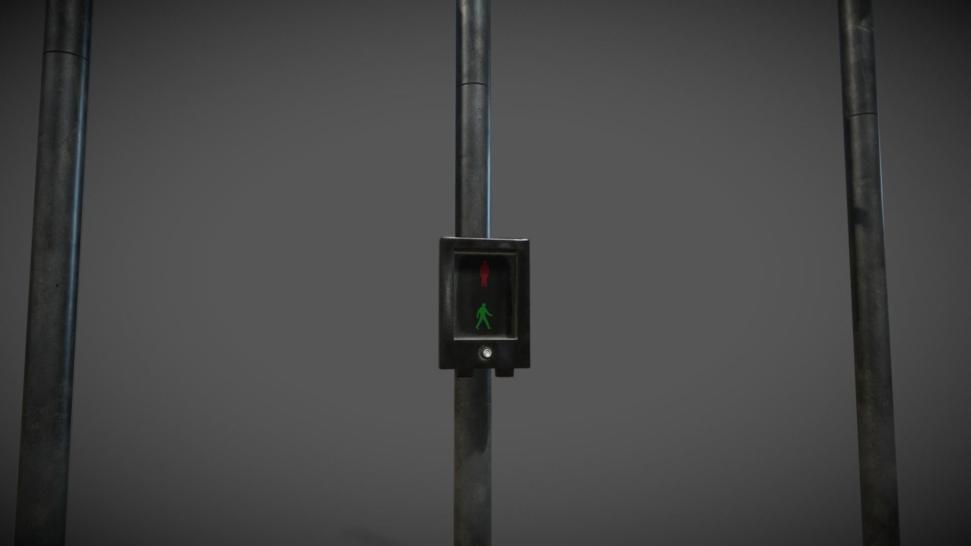 UK traffic Lights Low poly Low-poly 3D model_5