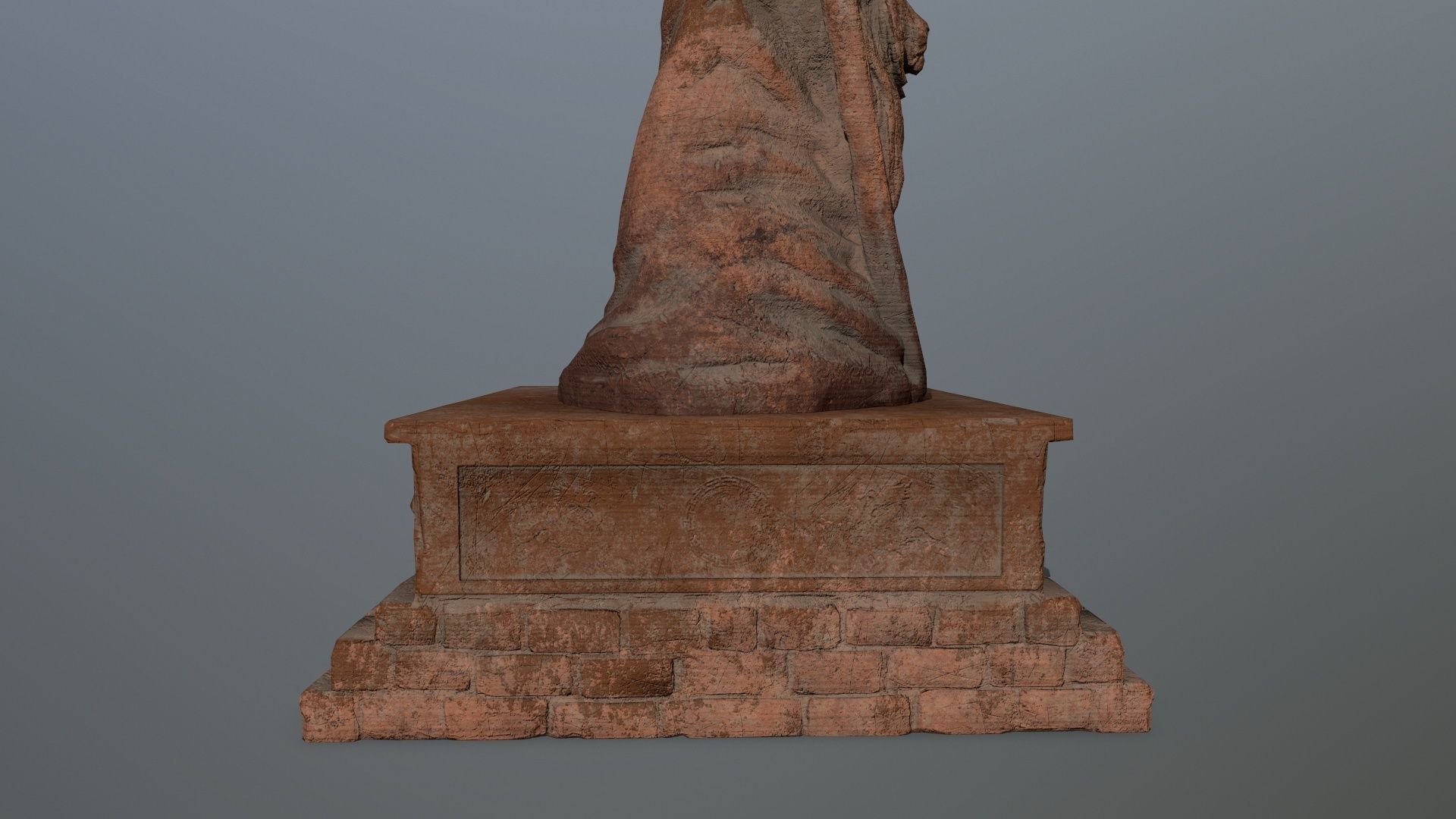 statue Low-poly 3D model_9