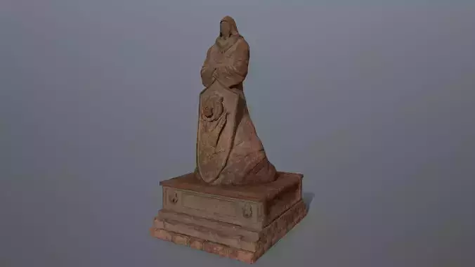 statue Low-poly 3D model