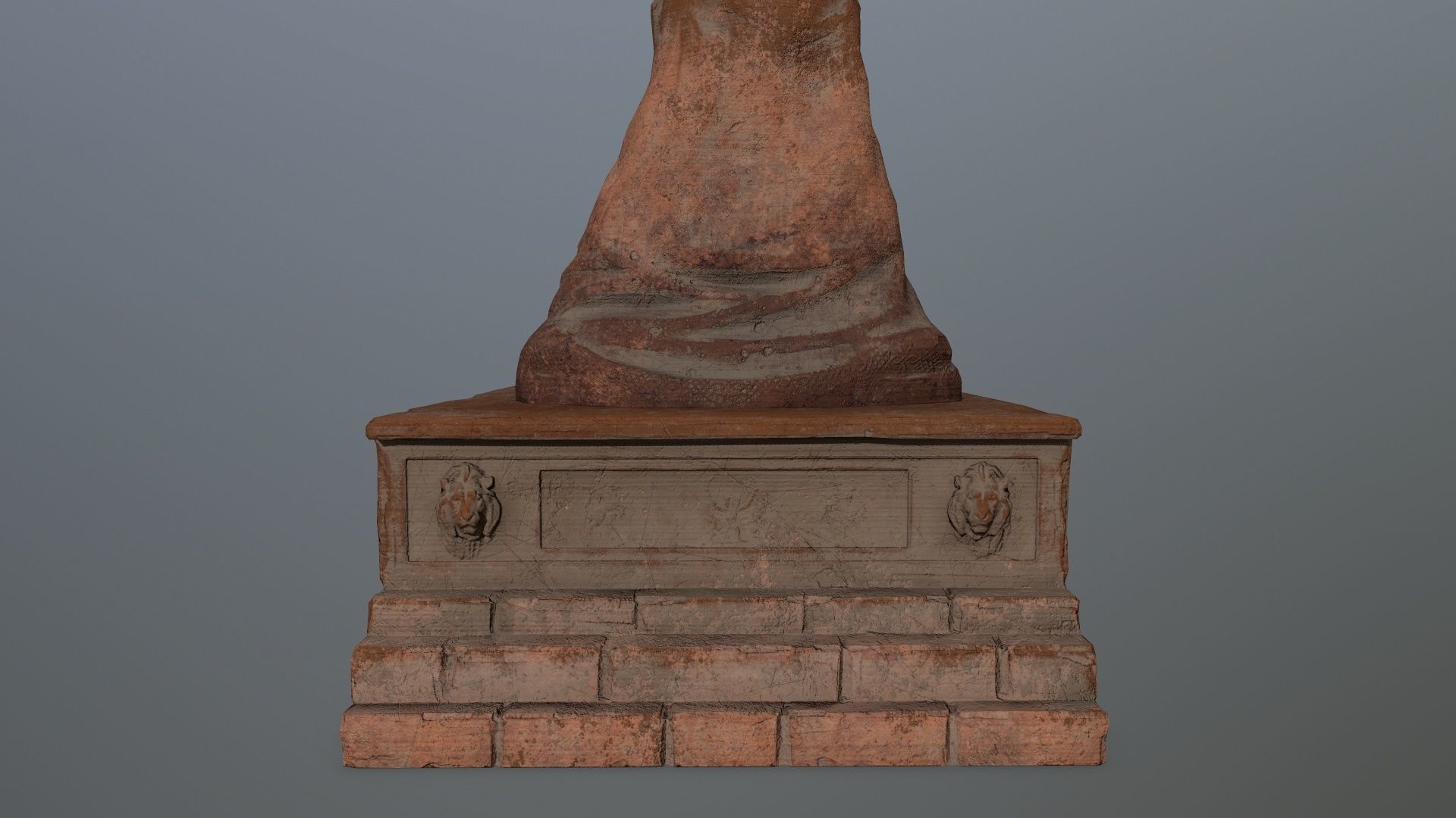 statue Low-poly 3D model_10