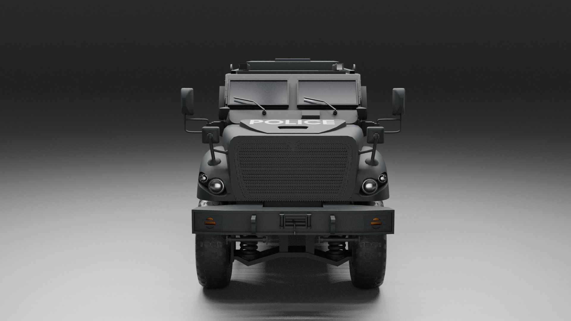 MaxxPro SWAT Vehicle Low-poly 3D model_2