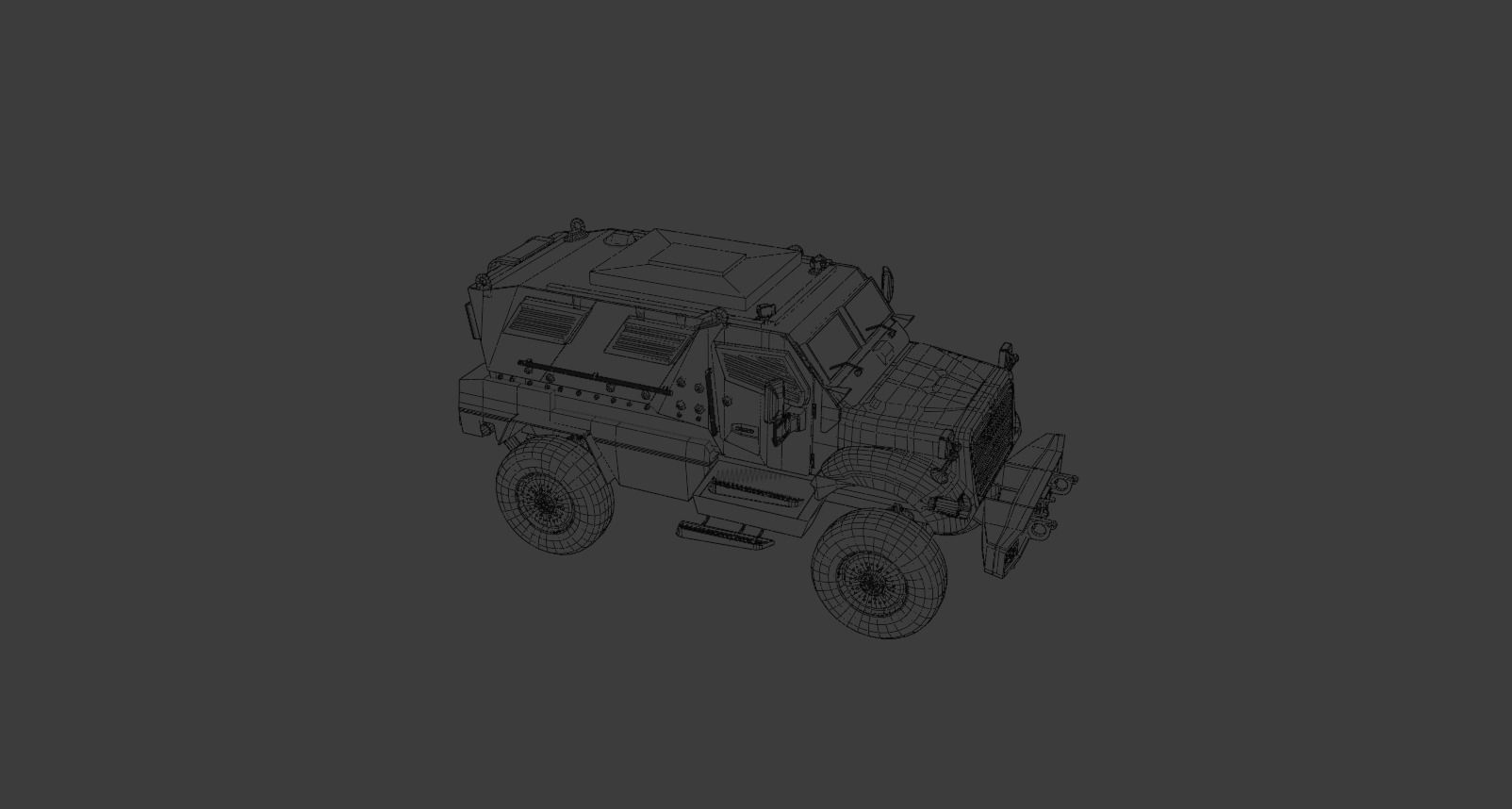 MaxxPro SWAT Vehicle Low-poly 3D model_11