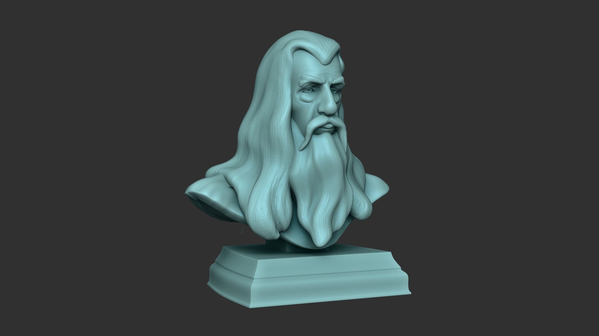 Gandalf Bust - Ian McKellen - Lord of The Rings - Hobbit 3D print model_1