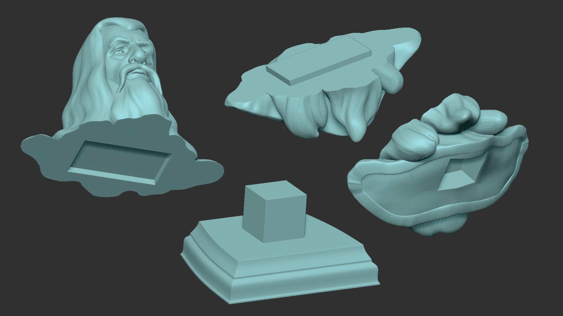 Gandalf Bust - Ian McKellen - Lord of The Rings - Hobbit 3D print model_5