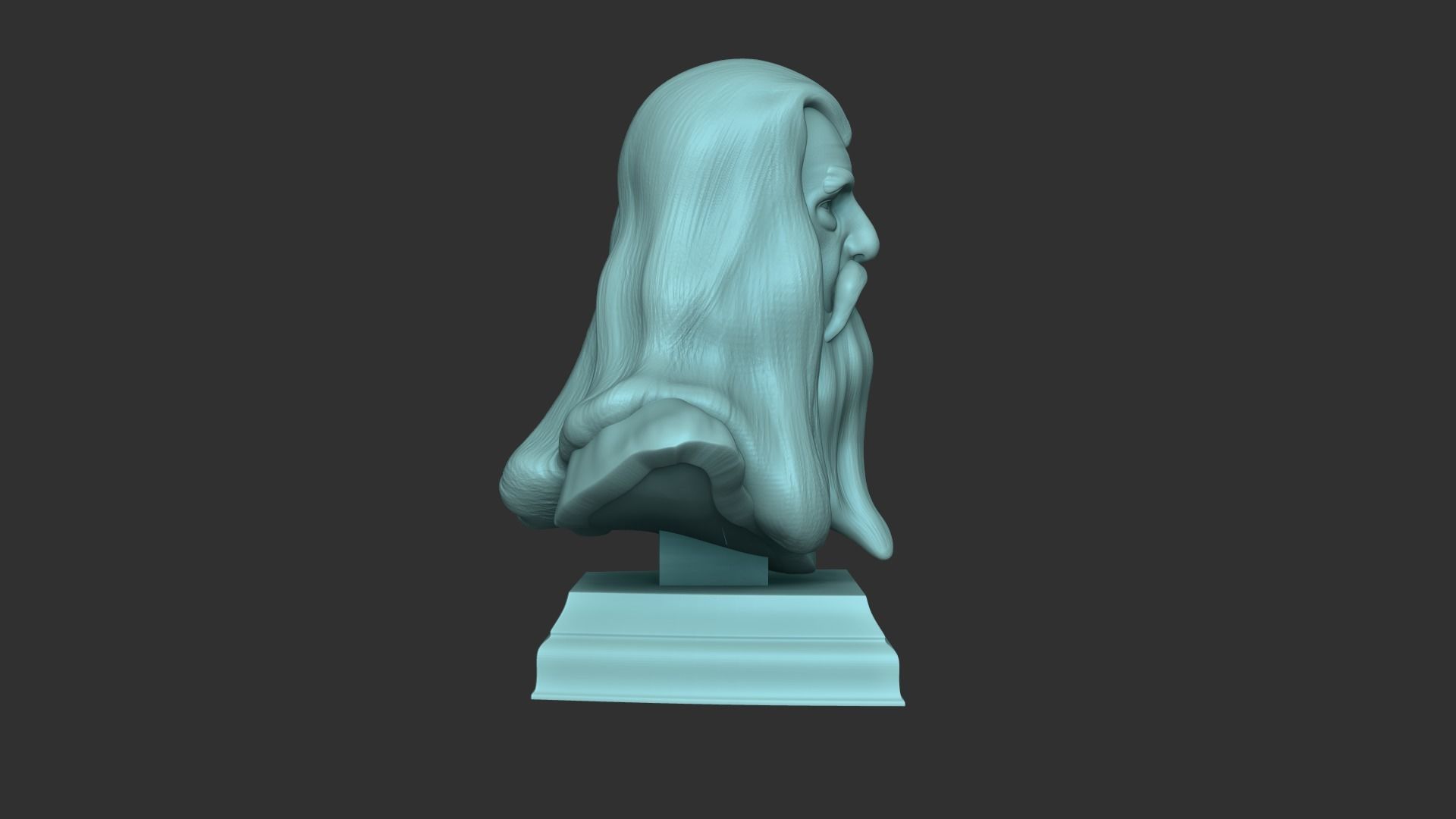 Gandalf Bust - Ian McKellen - Lord of The Rings - Hobbit 3D print model_3
