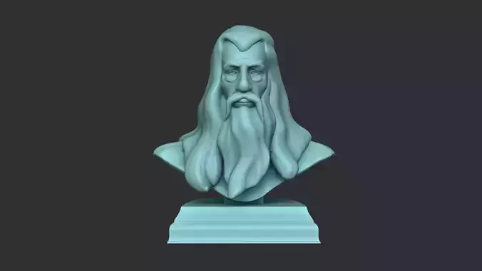 Gandalf Bust - Ian McKellen - Lord of The Rings - Hobbit 3D print model