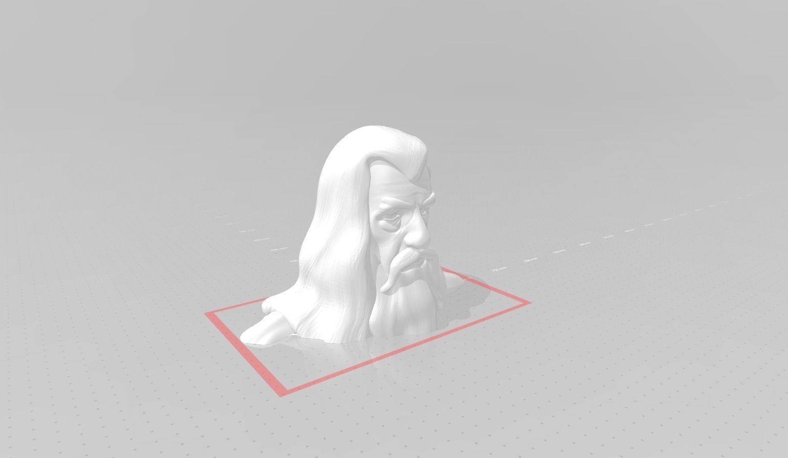 Gandalf Bust - Ian McKellen - Lord of The Rings - Hobbit 3D print model_9