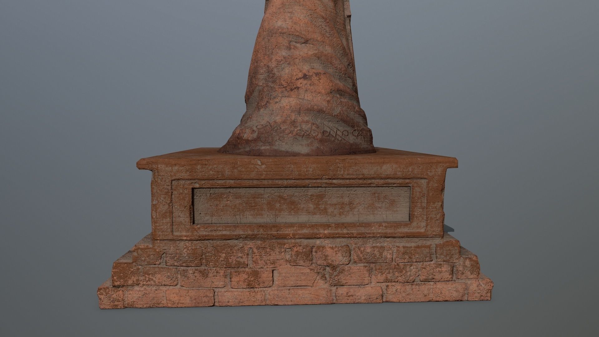 statue Low-poly 3D model_10