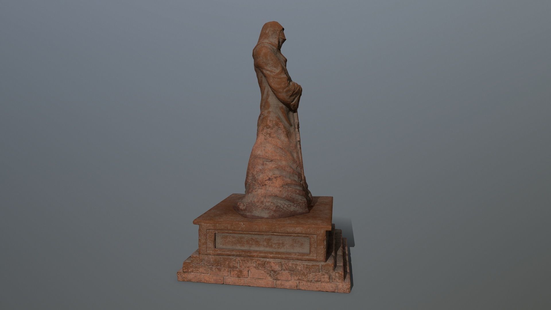 statue Low-poly 3D model_5