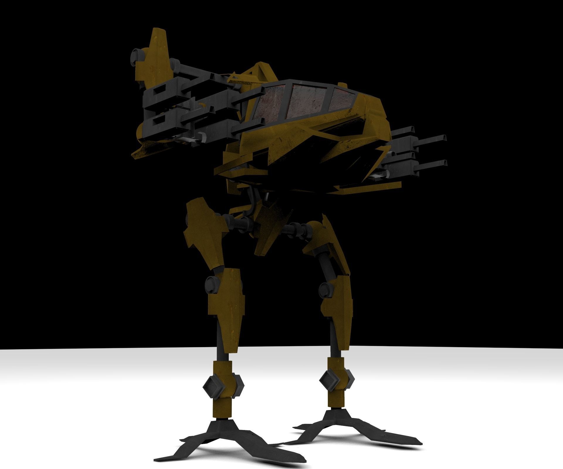 Heavy Combat Bot 3D model_4