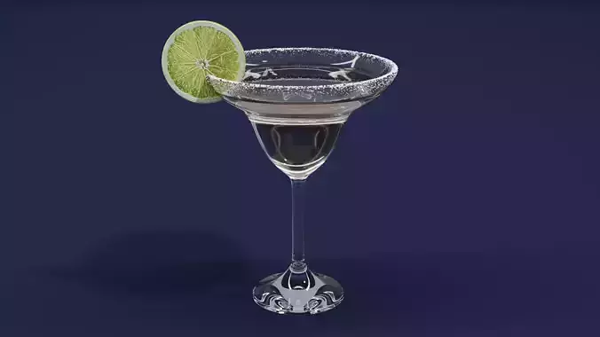 Drink Glass - Margarita Cocktail 3D model