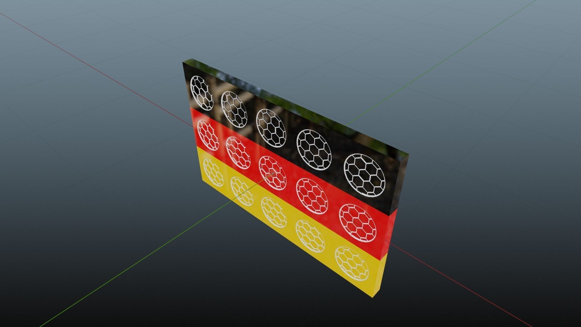 Germany flag 3D model_3