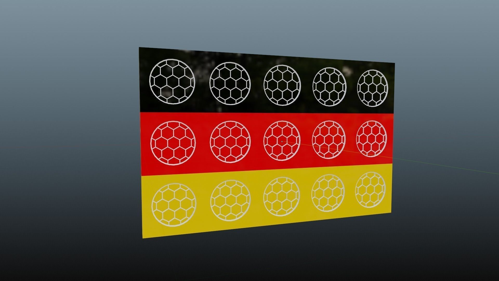 Germany flag 3D model_0