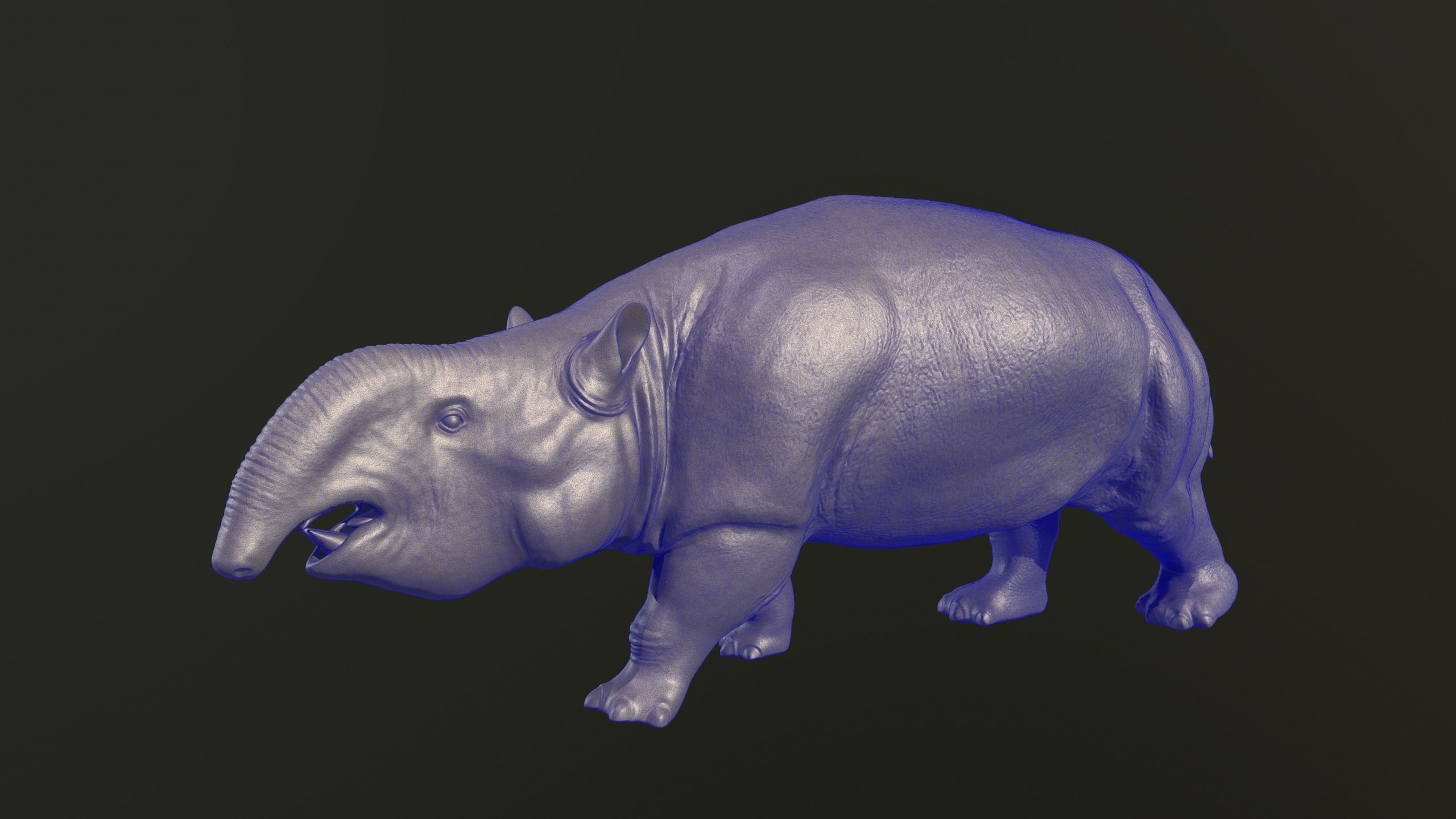 Pyrotherium hippopotamus 3D print model_8